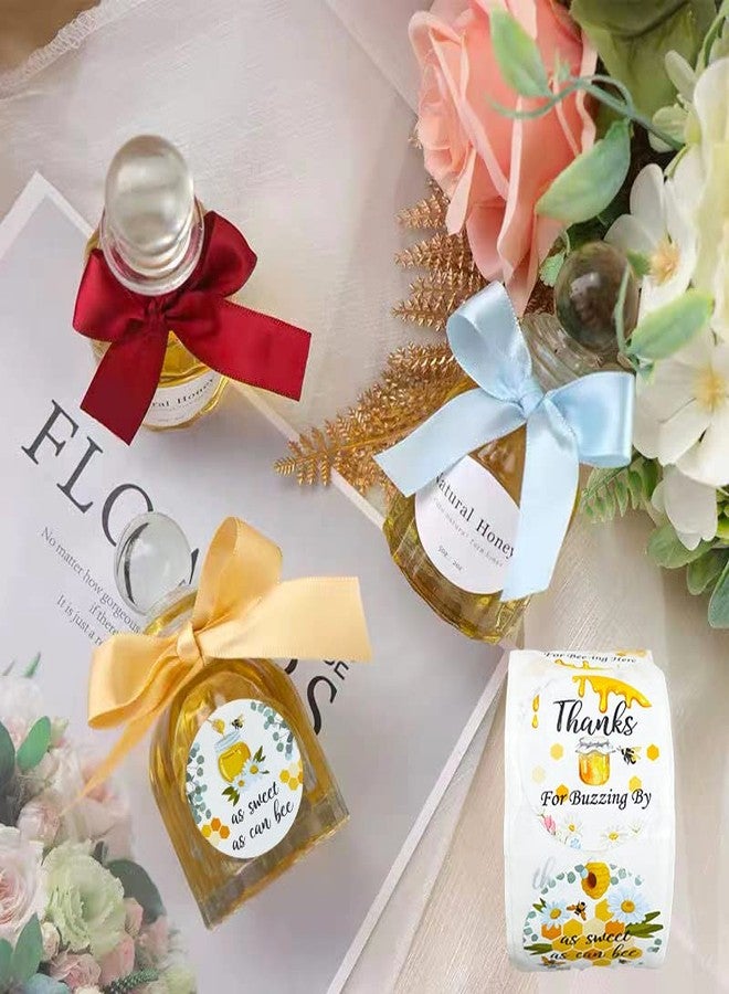 Suartus Bee Thank You Stickers, 500 Pieces Bumble Bee Stickers Birthday Party Stickers Baby Shower Favors for Jars Bottle Round Bee Honey Sticker Baby Bee Theme Party Thanks Labels Decorations - Image 3